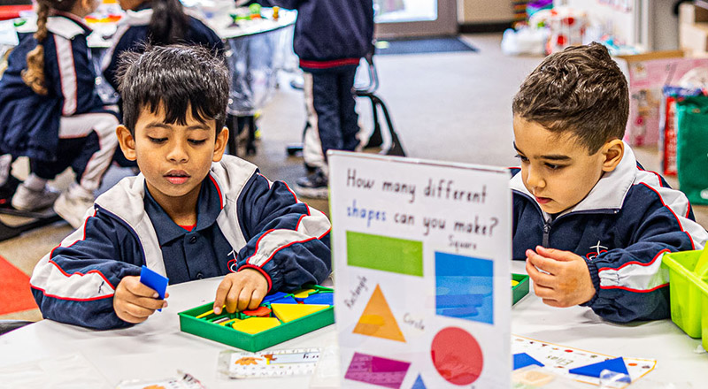 Students learning at Mother Teresa Catholic Primary School Westmead